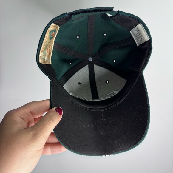 Vintage Philadelphia Eagles TWINS Enterprise Adjustable Hat Green Wool Blend NFL - Picture 4 of 6